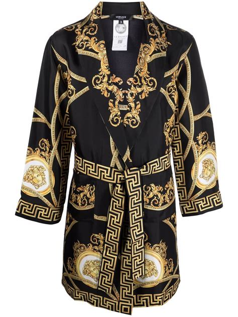 fake versace silk robe